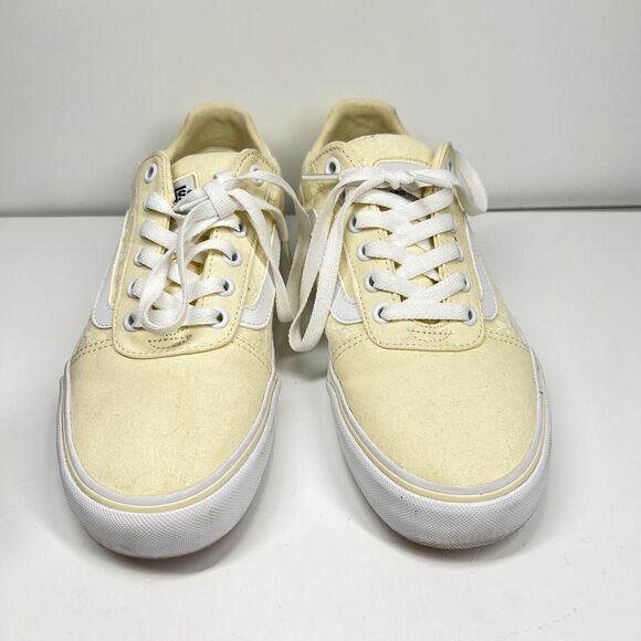 Vans Old Skool Ortholite Yellow Print Shoe Womens Size 7.5 Deluxe Comfort - Picture 9 of 10